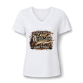 Dawg Pound V-Neck Tee — "I Don't Clap, I Keep Time" Women's Football Fan Shirt