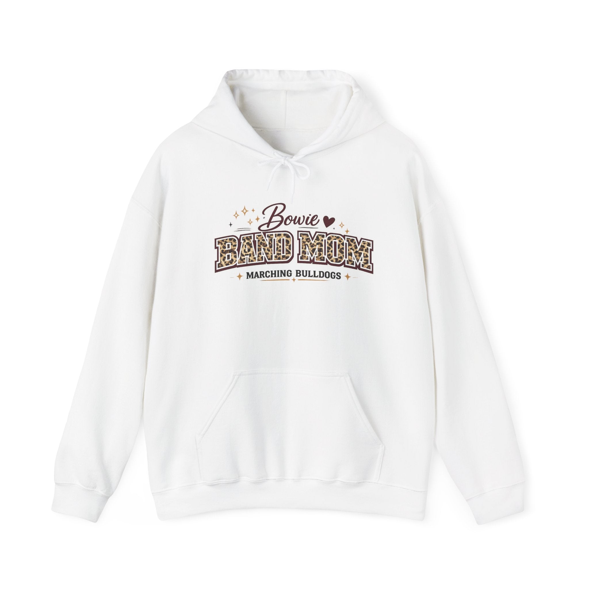Bowie Band Mom Hoodie – Marching Bulldogs Support Crew Sweatshirt