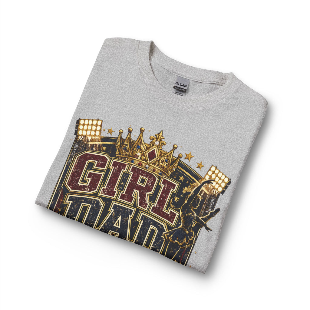 Girl Dad Long Sleeve Tee — 'Girl Dad: Royal Sweethearts, Built for Halftime' Athletic Dad Shirt
