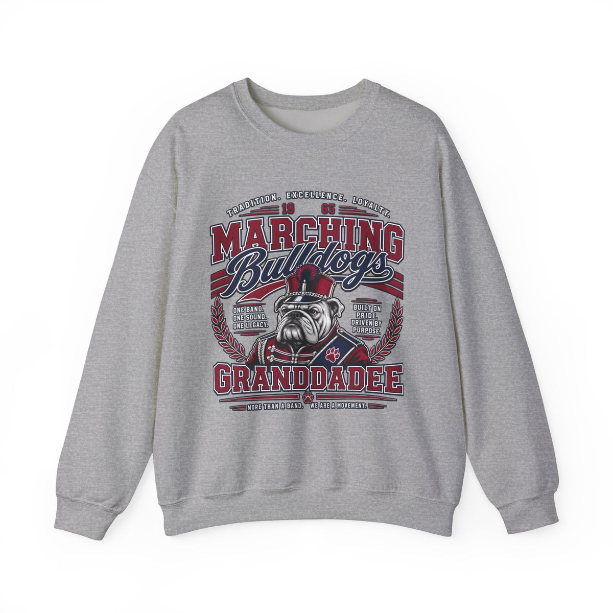 Marching Bulldogs Grandaddee Crewneck Sweatshirt (Inspired By Mr. Wendel Matthews)