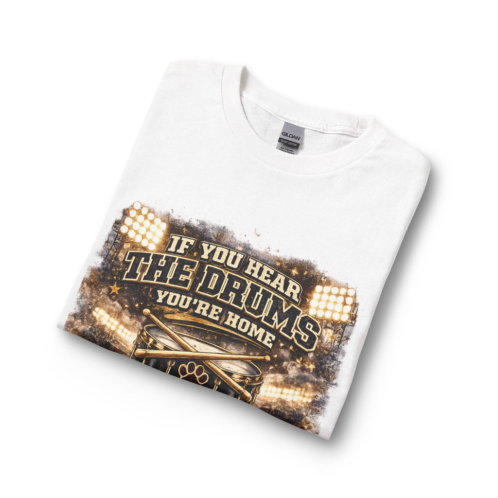 Dawg Pound Long Sleeve Tee — "If You Hear The Drums You're Home" Football Fan Shirt