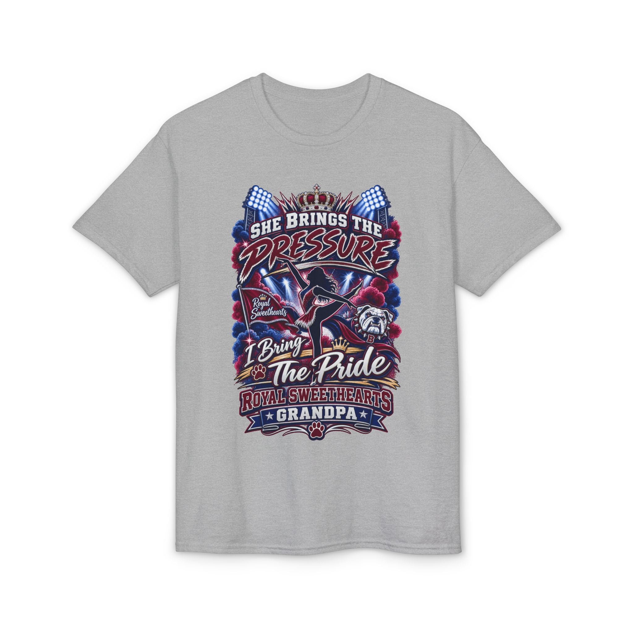 She Brings the Pressure Racing Grandpa T-Shirt