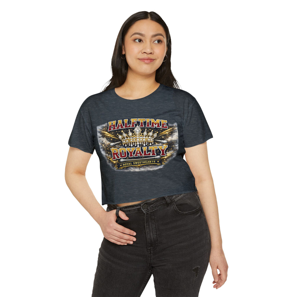 Halftime Royalty Crop Top — Women's Festival Graphic Tee
