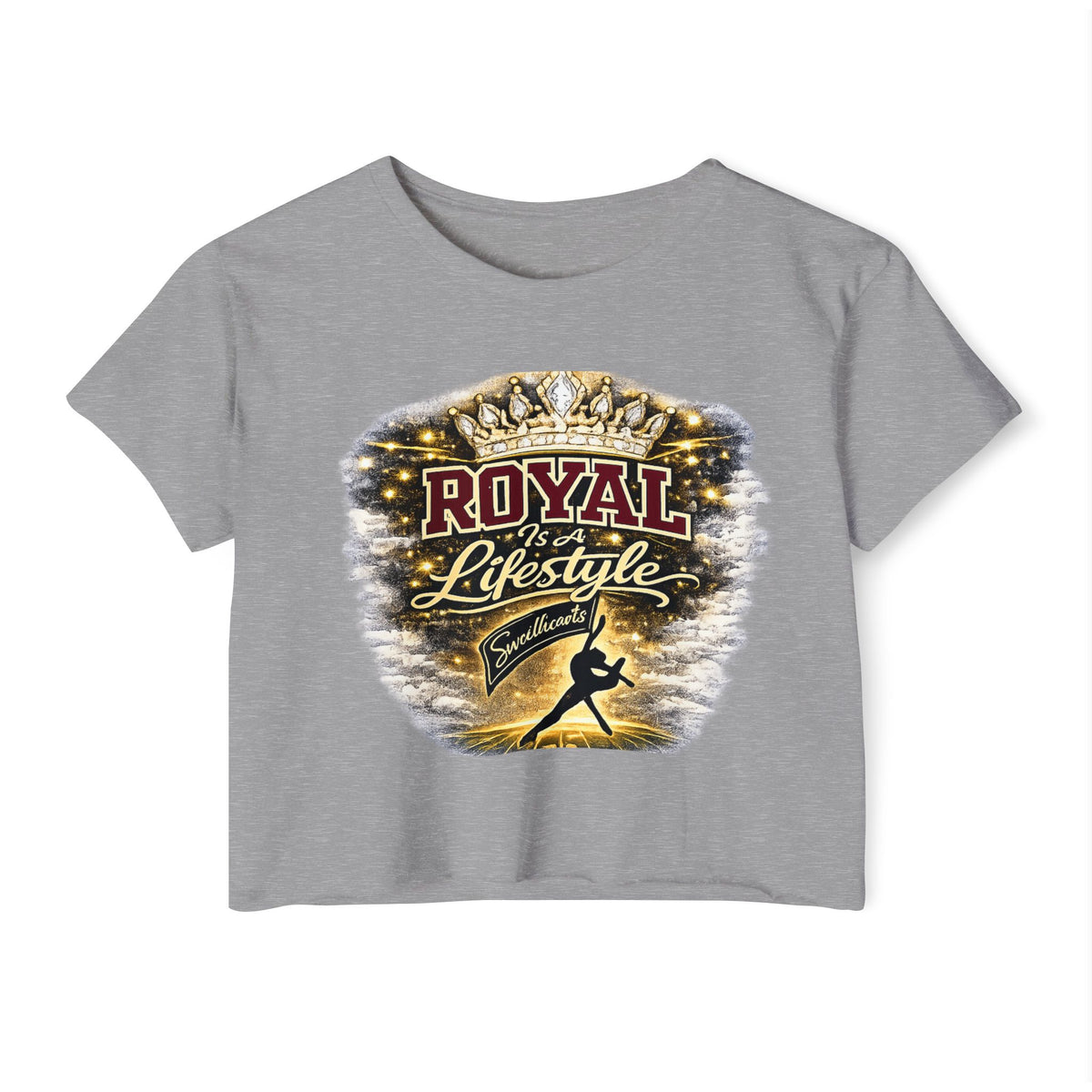 Royal Lifestyle Crop Top — Women’s Festival Graphic Tee