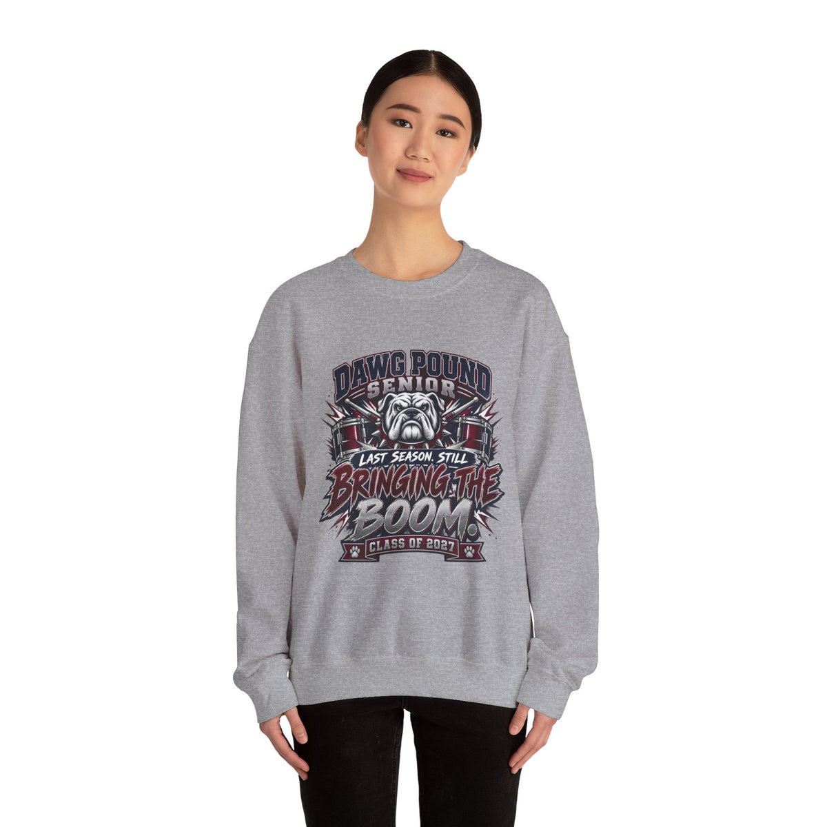 Senior Dawg Pound Crewneck Sweatshirt — "Last Season Still Bringing the Boom" Class of 2023