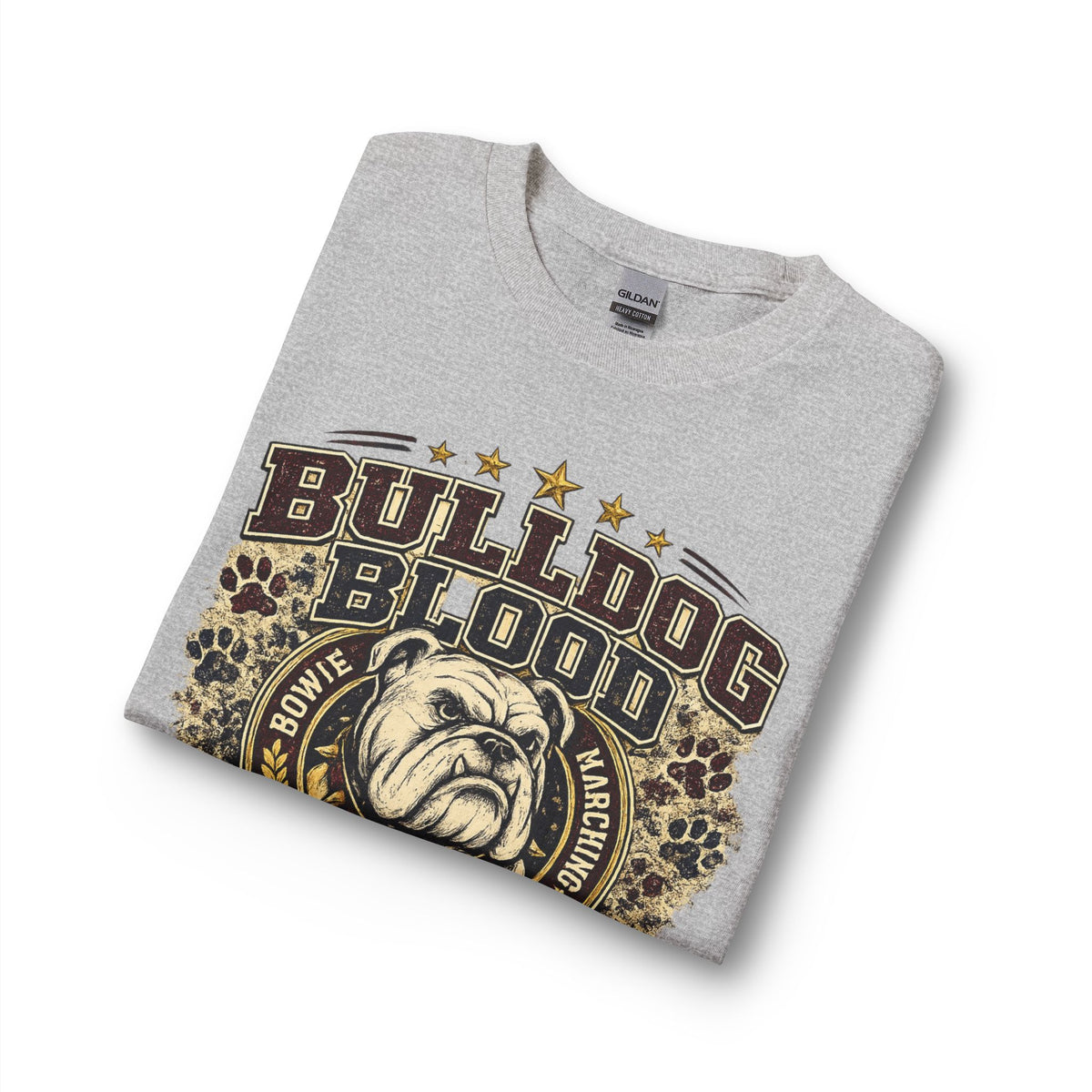 Bulldog Blood Long Sleeve Shirt — "Bulldog Blood Runs Through My Family" Family Pride Tee