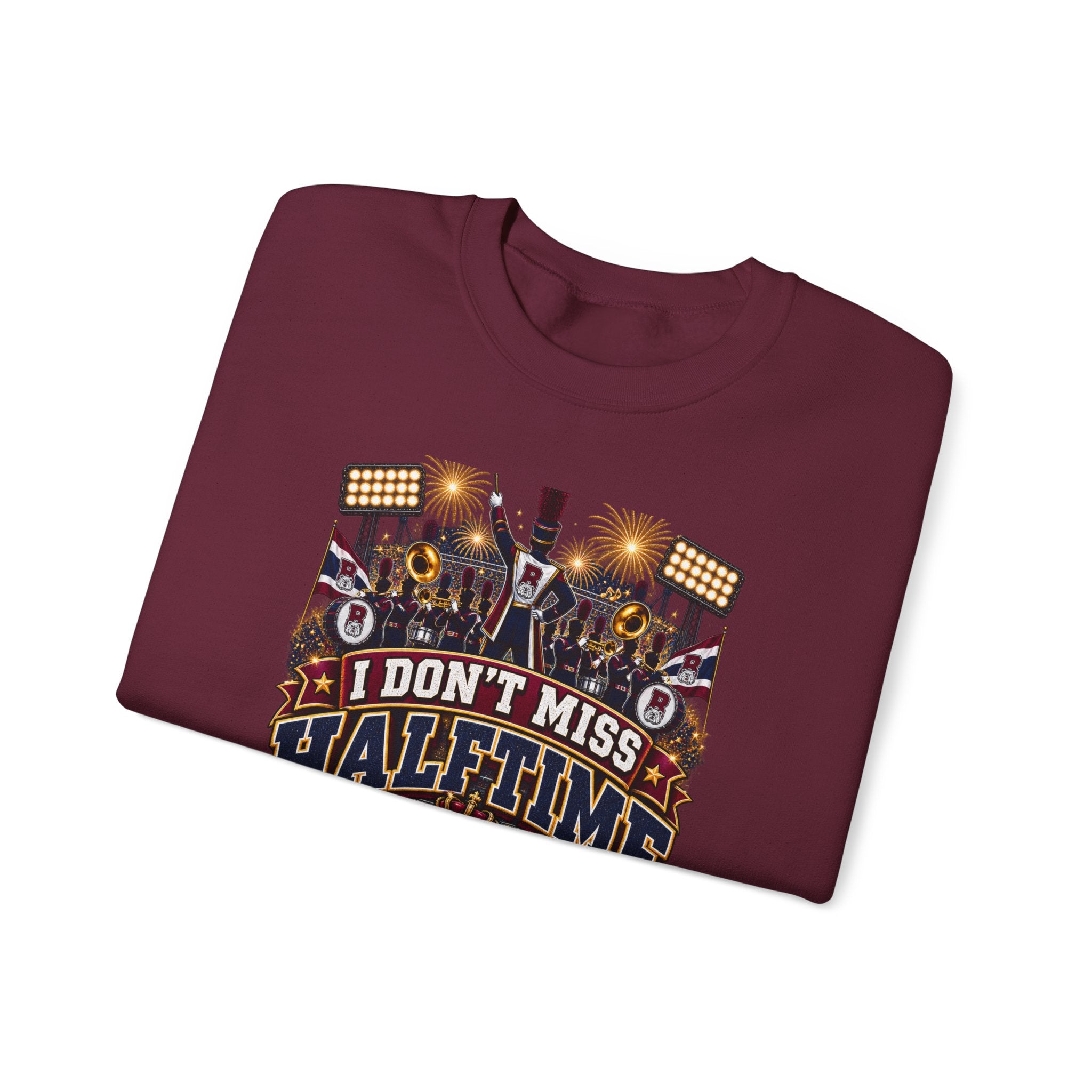 Halftime Football Grandma Crewneck Sweatshirt – "I Don't Miss Halftime" Graphic