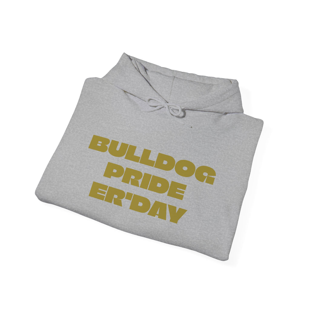 Bulldog Pride Hoodie — "My Favorite Show Starts at Halftime" Football Fan Pullover