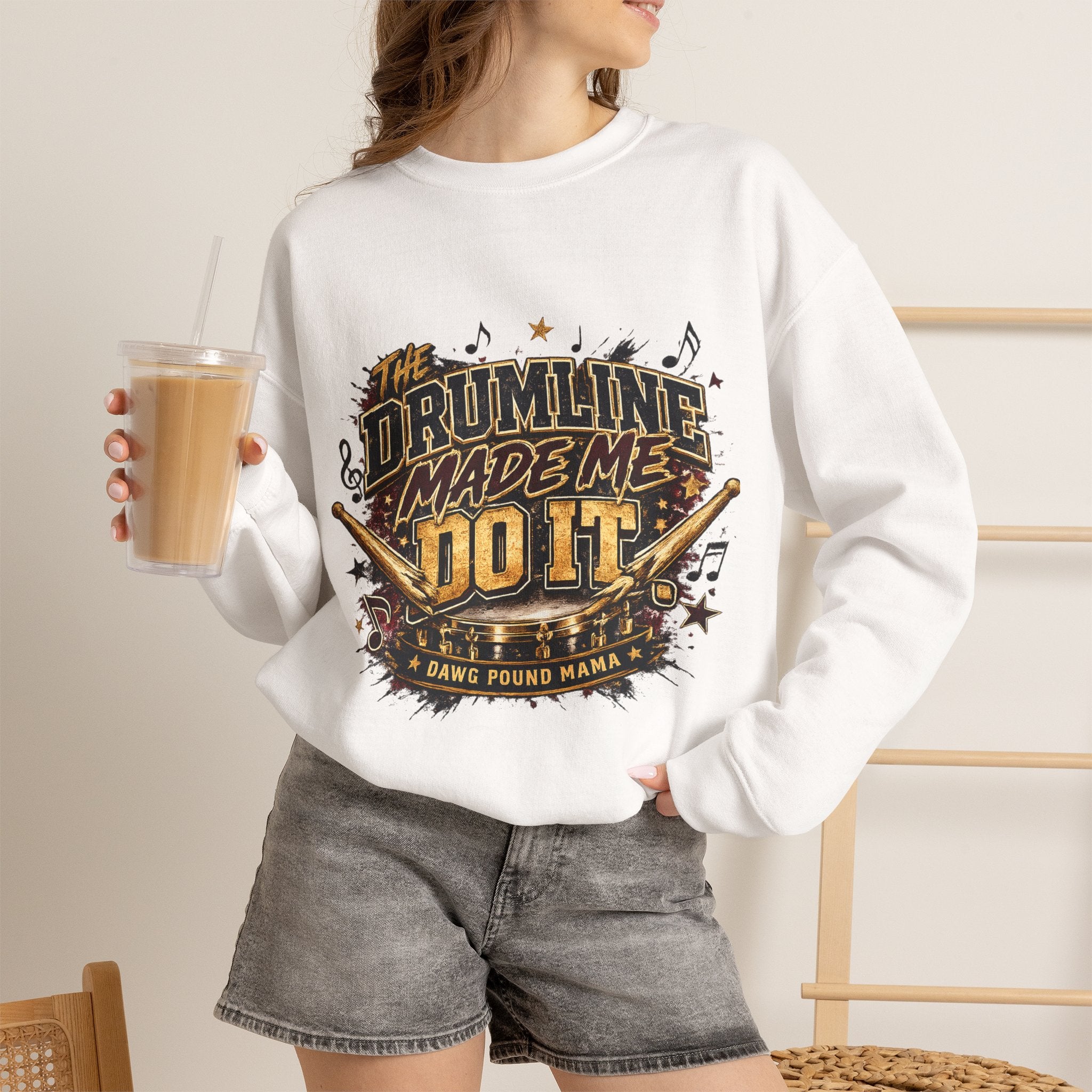 Drumline Made Me Do It Crewneck Sweatshirt