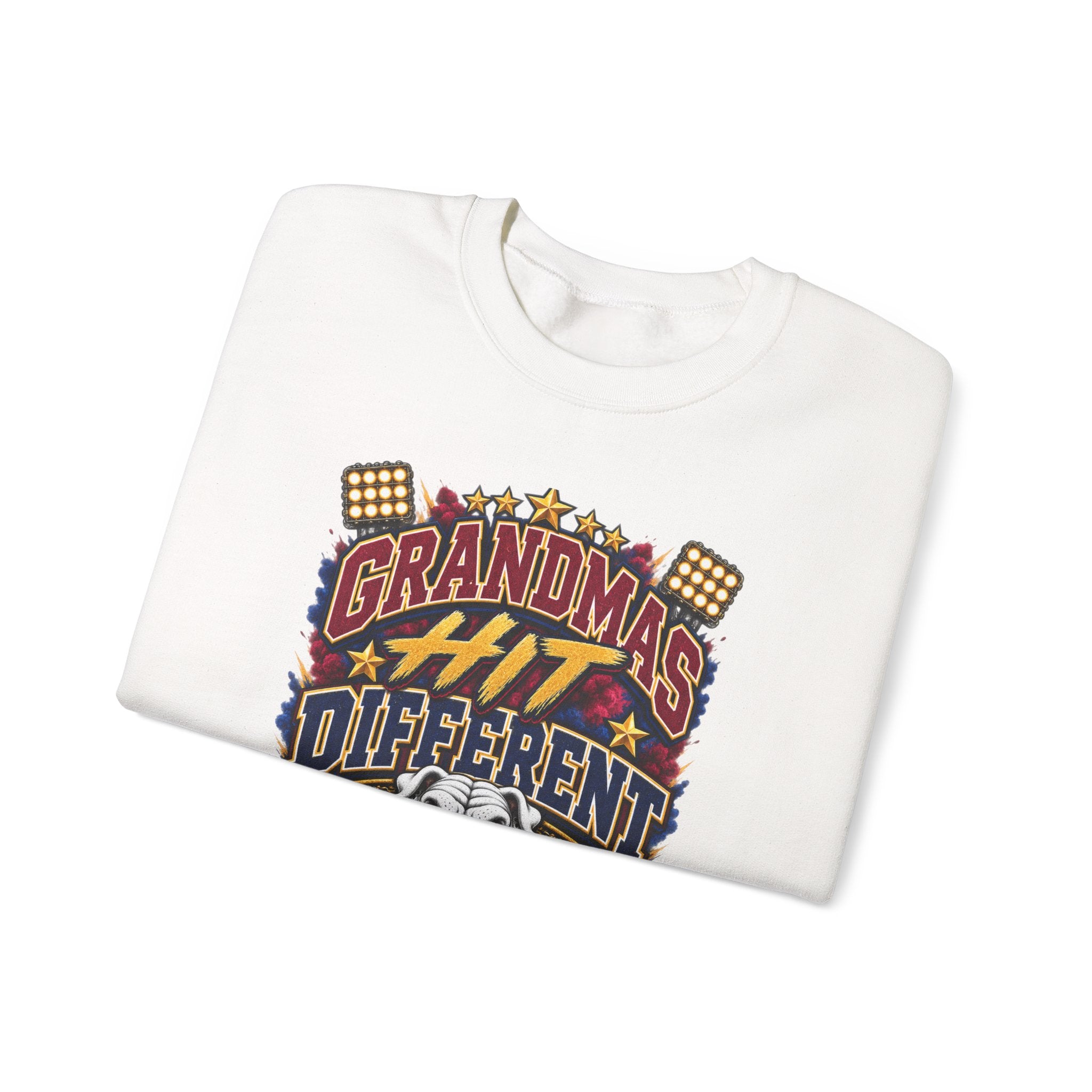 Grandma’s a Little Different Crewneck Sweatshirt — Vintage Bulldog Design