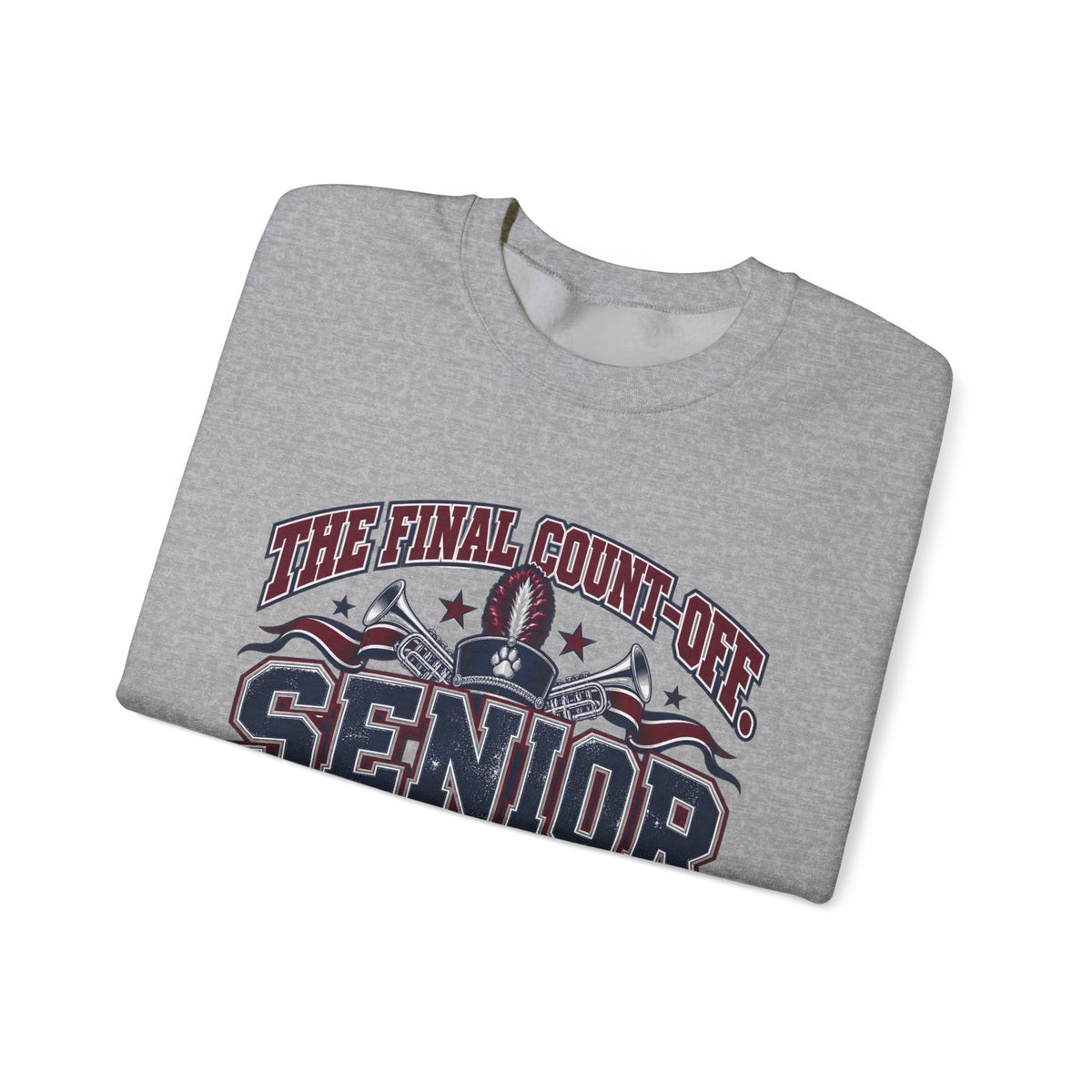 Senior 2027 Crewneck Sweatshirt — "The Final Count-Down" Bowie Marching Bulldogs