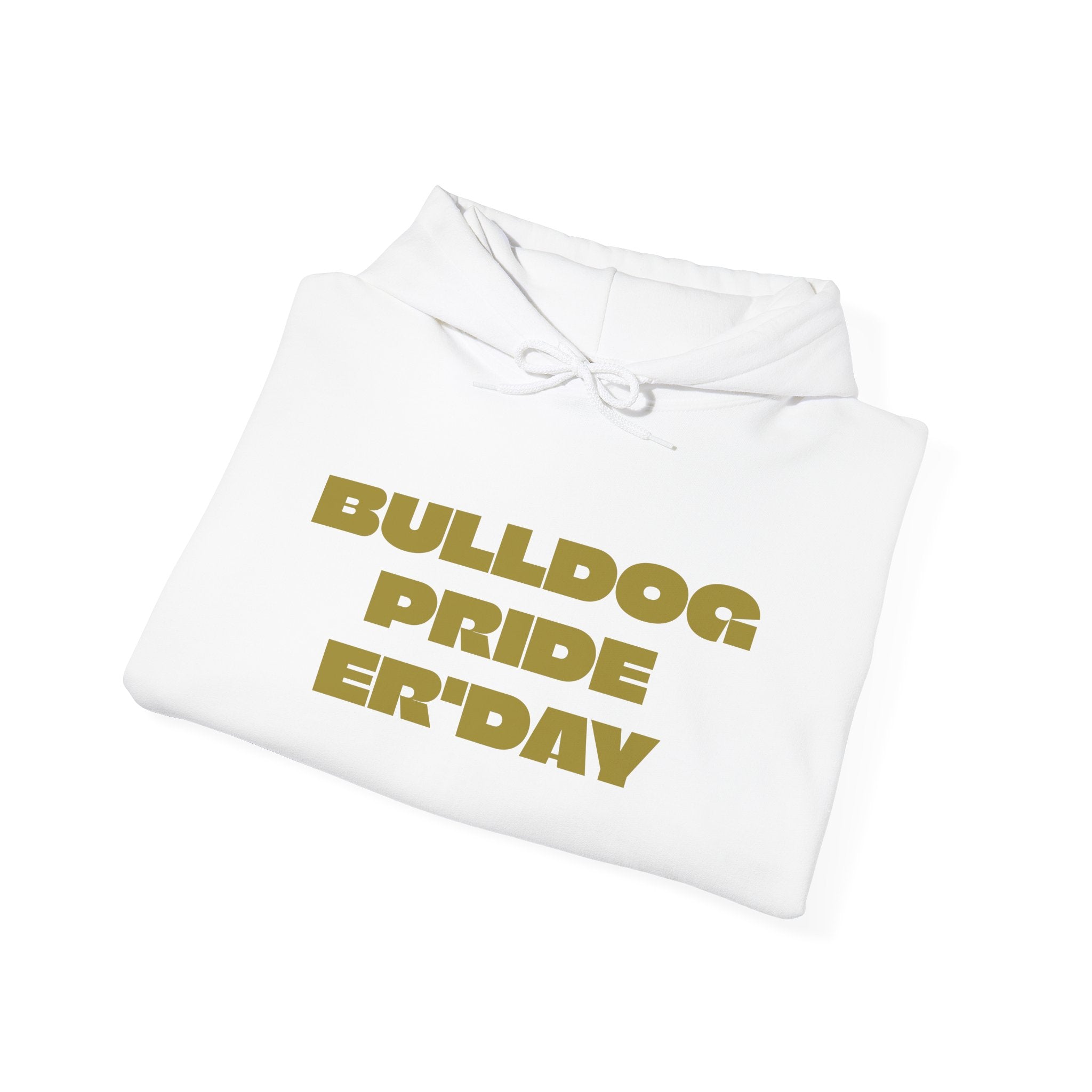 Bulldog Pride Hoodie — "My Favorite Show Starts at Halftime" Football Fan Pullover