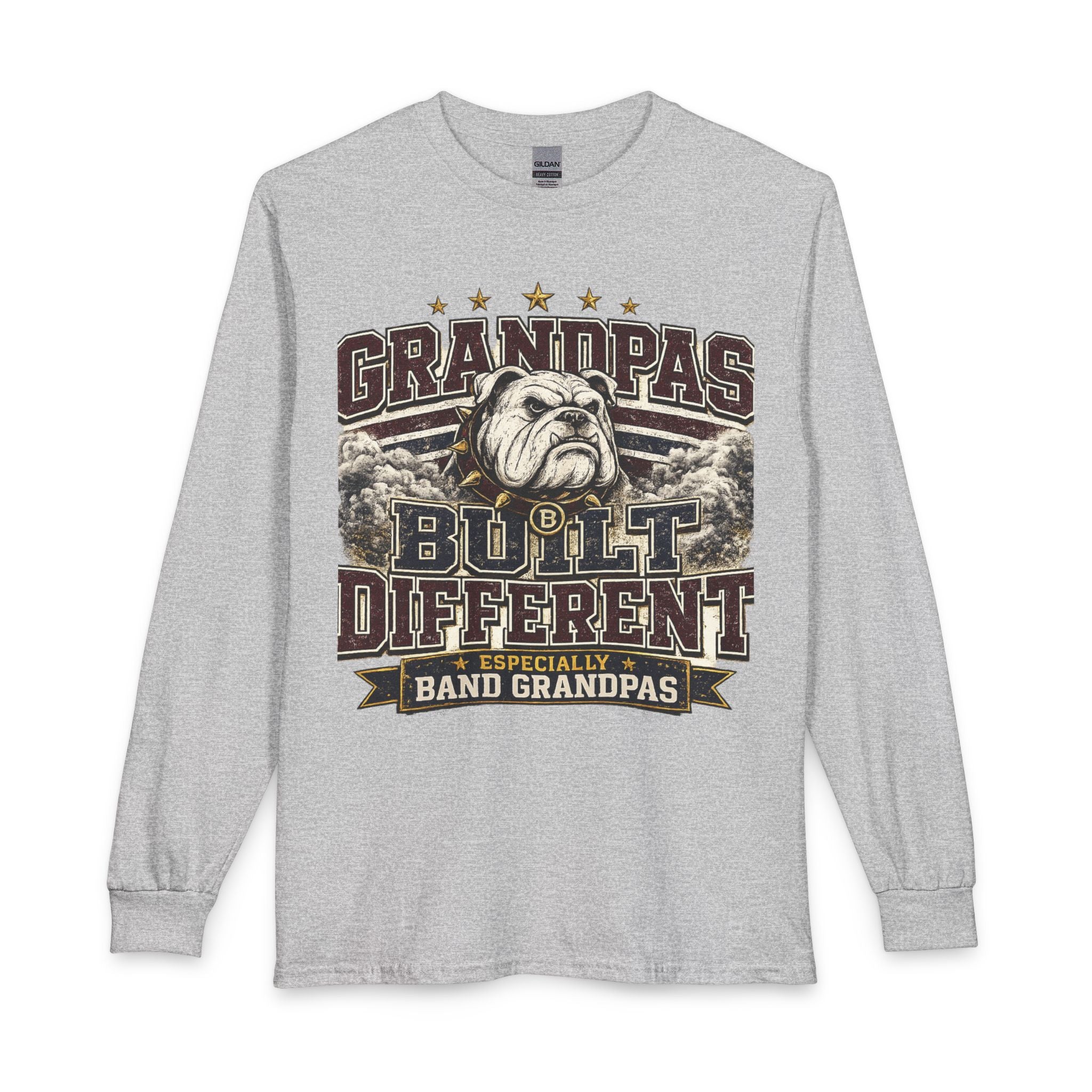 Grandpas Built Different Long Sleeve Shirt – Especially Band Grandpas