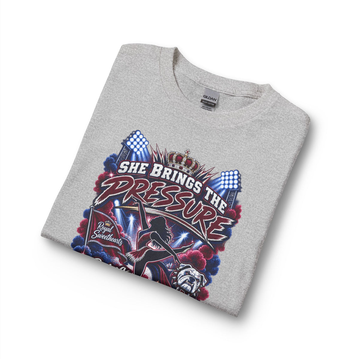 Long Sleeve Shirt — "She Brings the Pressure, I Bring the Pride" Grandpa Racing Design