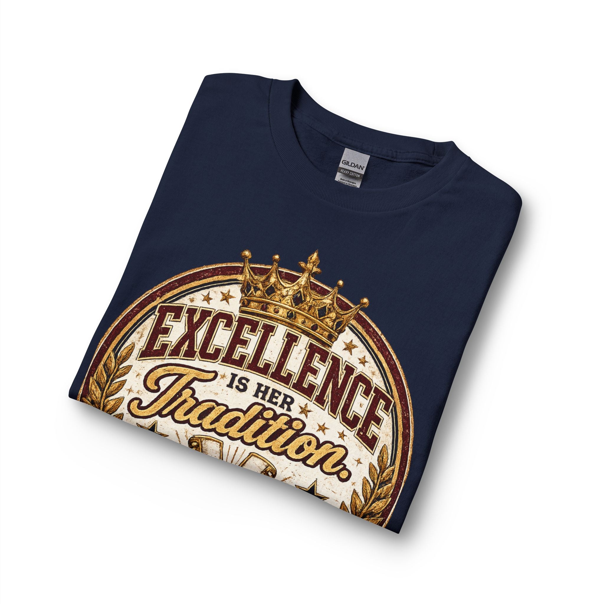 Excellence Is Her Tradition Long Sleeve Tee — Royal Sweethearts Mom Shirt
