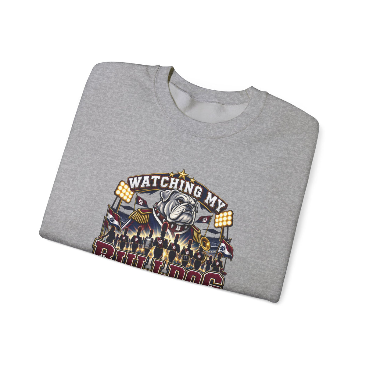 Bulldog March Into Greatness Crewneck Sweatshirt