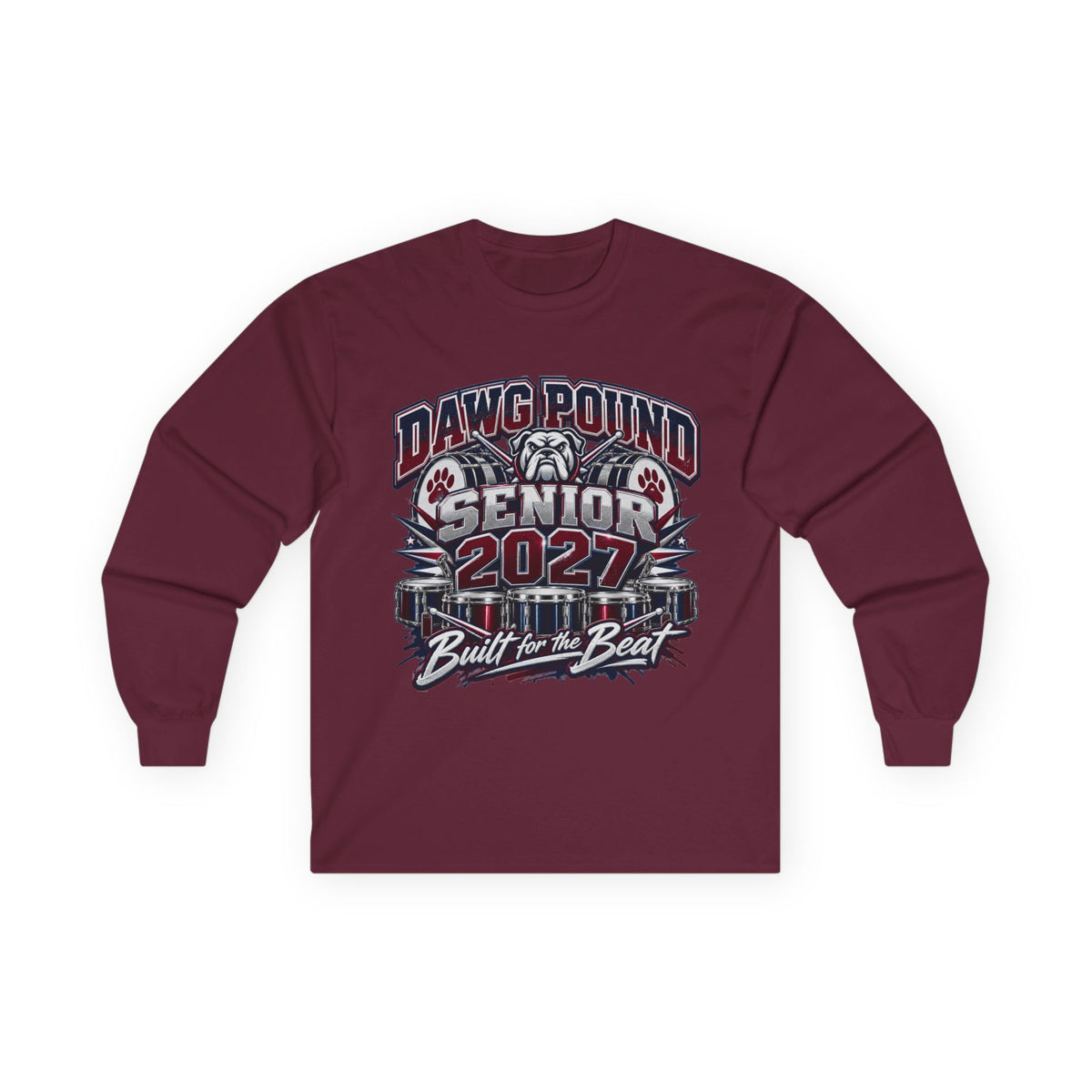 Dawg Pound Senior 2027 Long Sleeve Tee – “Built for the Beat”