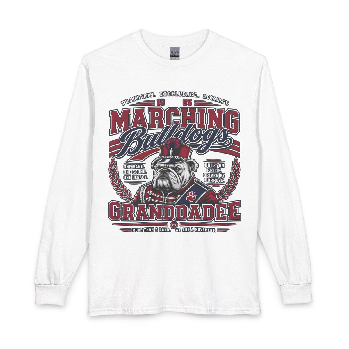 Marching Bulldogs Granddad Tee — Vintage Bulldog Band Long Sleeve (Inspired By: Mr. Wendel Matthews)