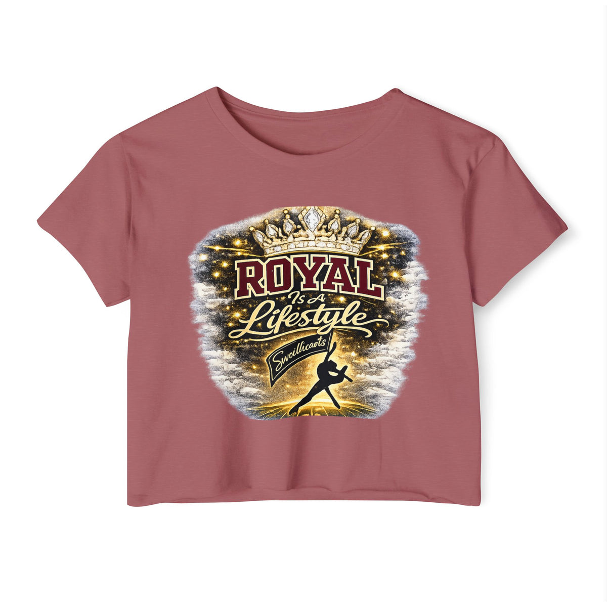 Royal Lifestyle Crop Top — Women’s Festival Graphic Tee