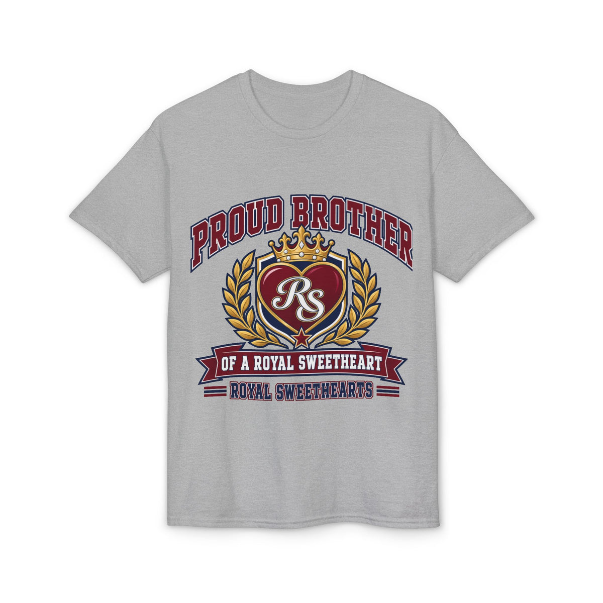Proud Brother T-Shirt – "Proud Brother of a Royal Sweetheart" Crest Tee