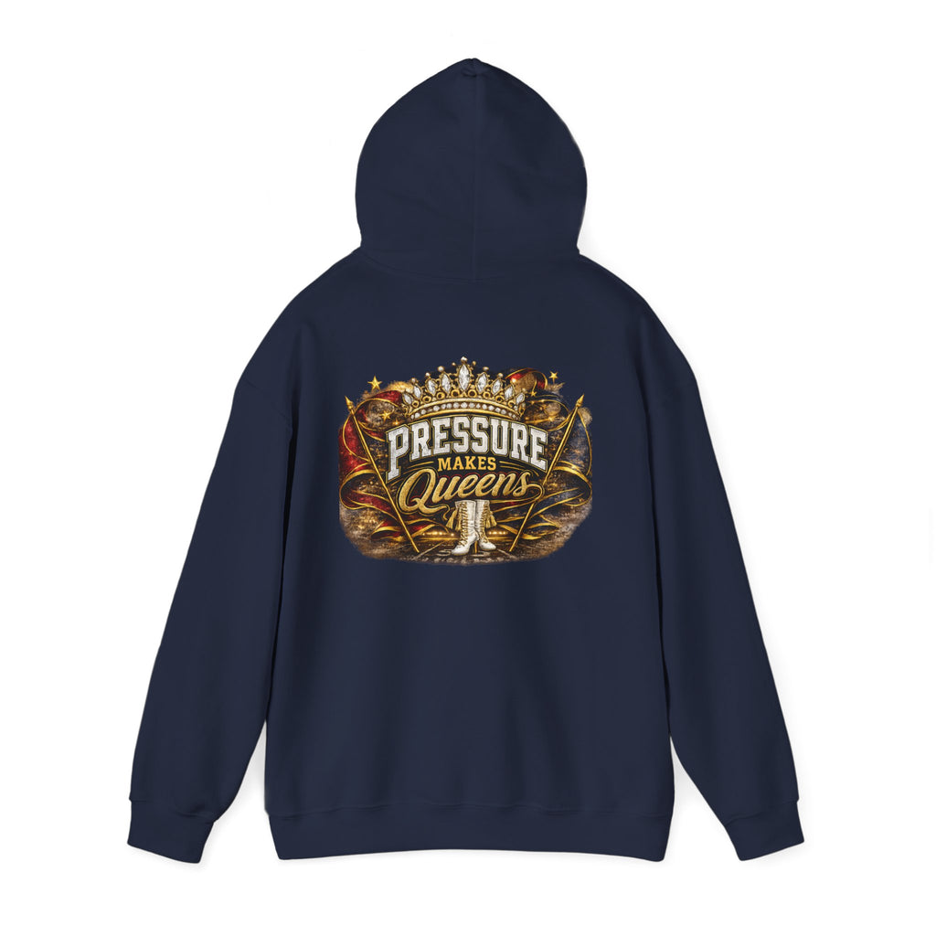 Pressure Makes Queens Hoodie — Grace Power Precision Graphic Pullover
