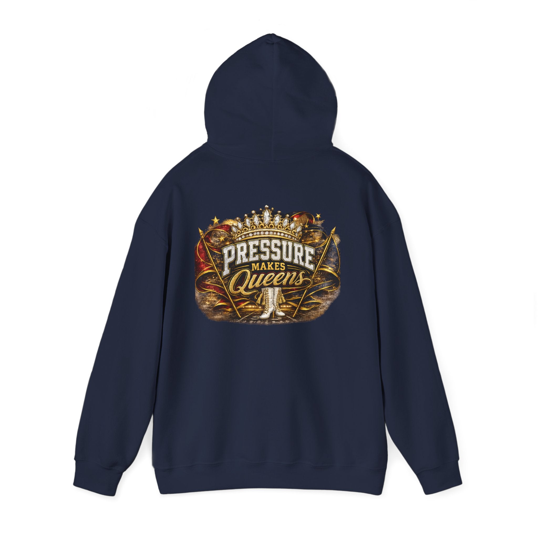 Pressure Makes Queens Hoodie — Grace Power Precision Graphic Pullover