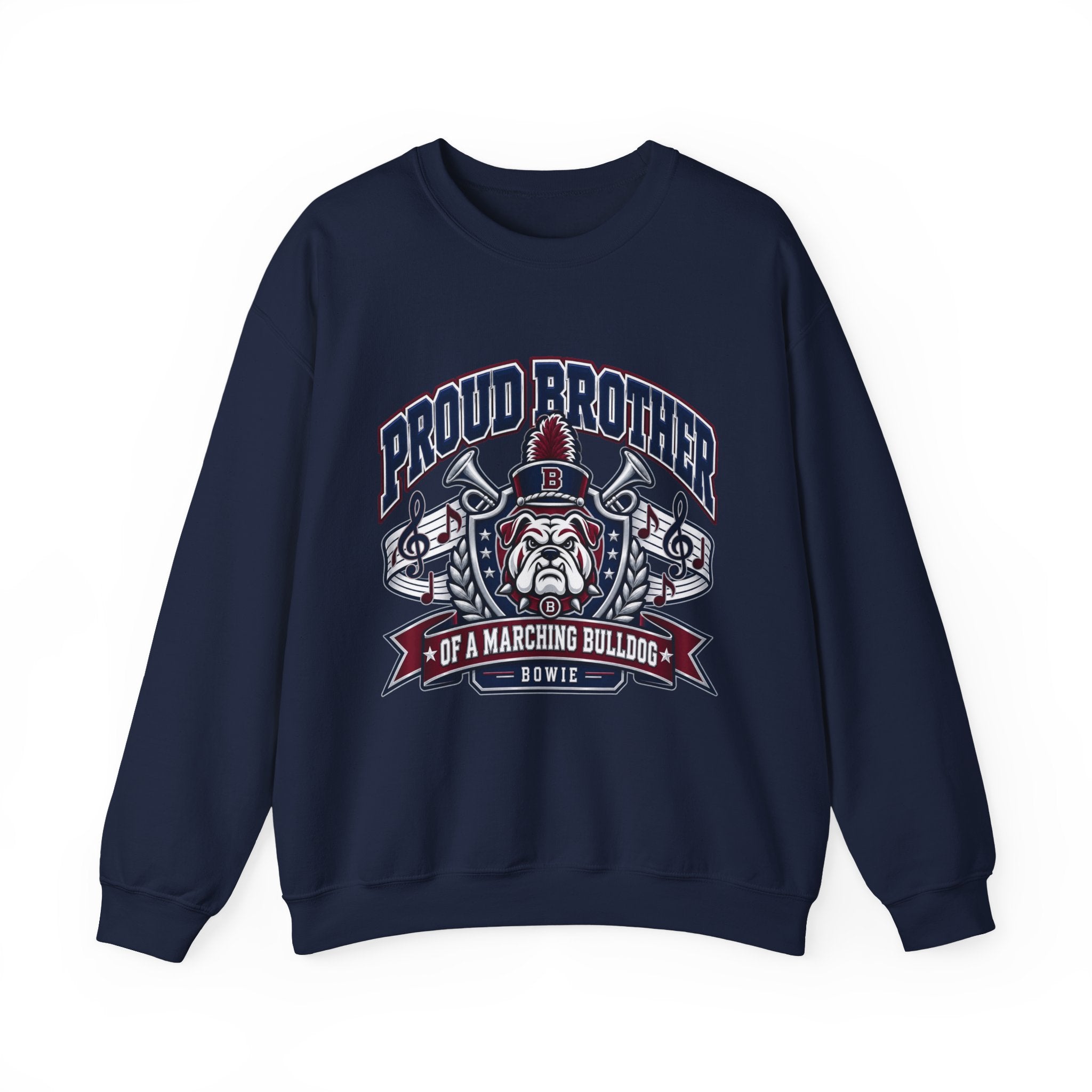 Proud Brother Marching Bulldog Crewneck Sweatshirt