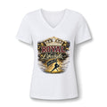 Women's V-Neck Tee — "Royal Is A Lifestyle" Graphic Tee