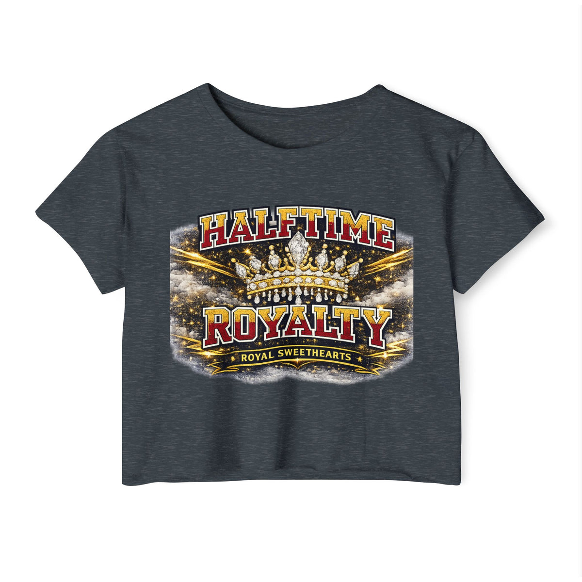 Halftime Royalty Crop Top — Women's Festival Graphic Tee