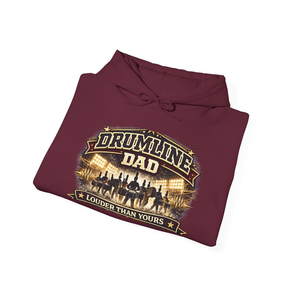 Drumline Dad Hoodie - "Louder Than Yours" Vintage Band Dad Pullover