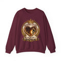 Crewneck Sweatshirt — "Behind Every Royal Sweetheart Is A Royal Mom" Vintage Heart Mom Pullover