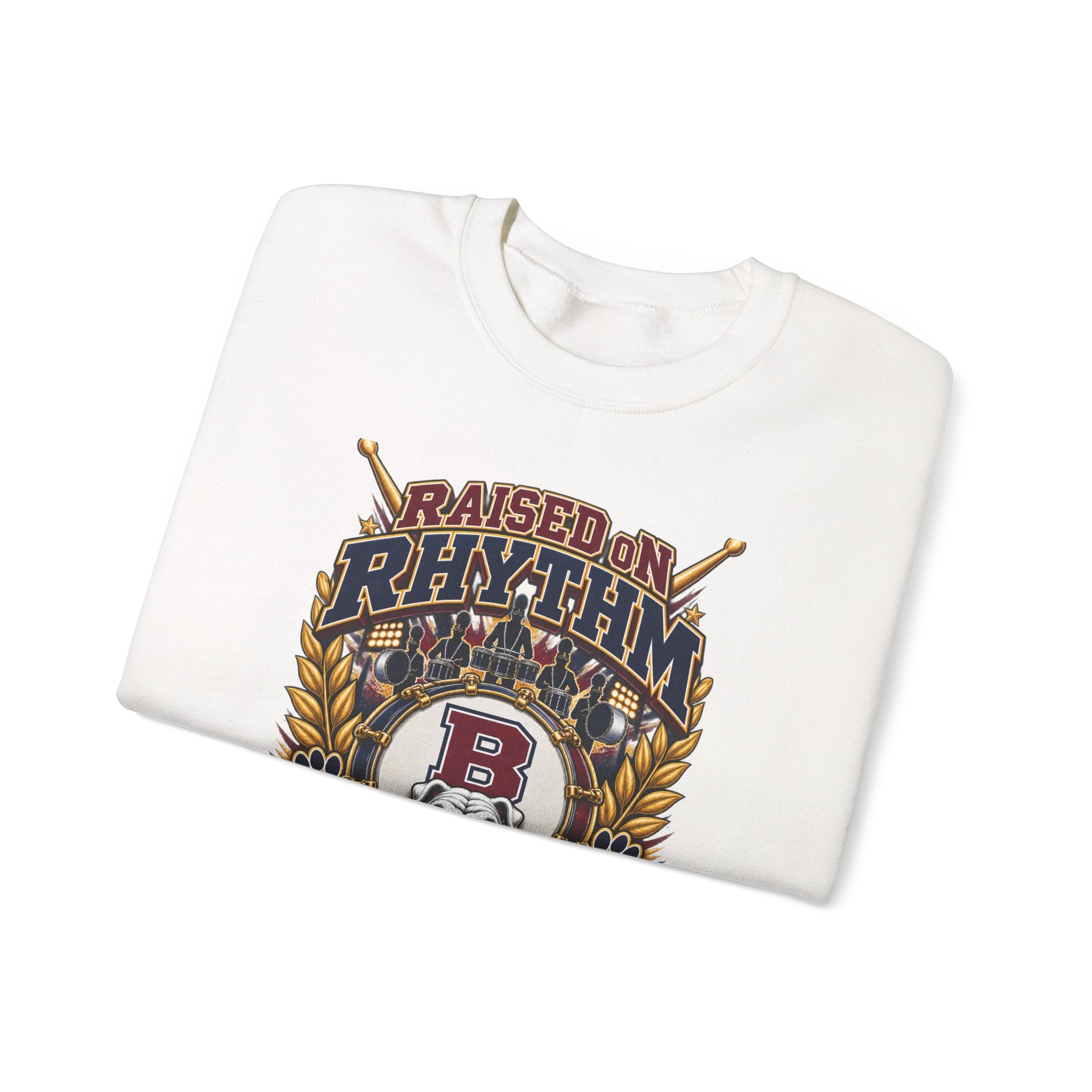 Raised on Rhythm Dawg Pound Sweatshirt – Proud Grandpa Bulldogs Crewneck