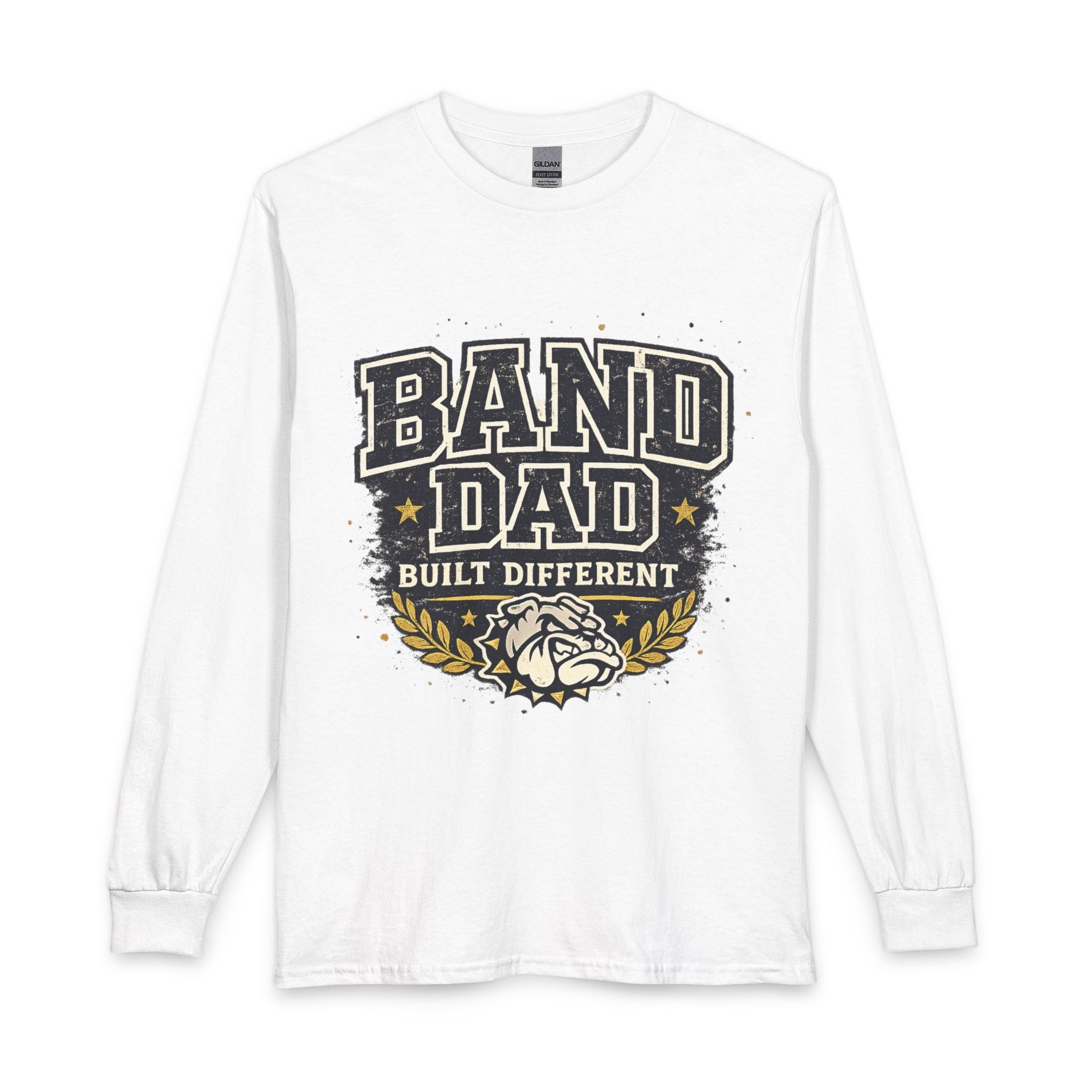 Band Dad Long Sleeve Shirt — "Built Different" Proud Band Parent Tee