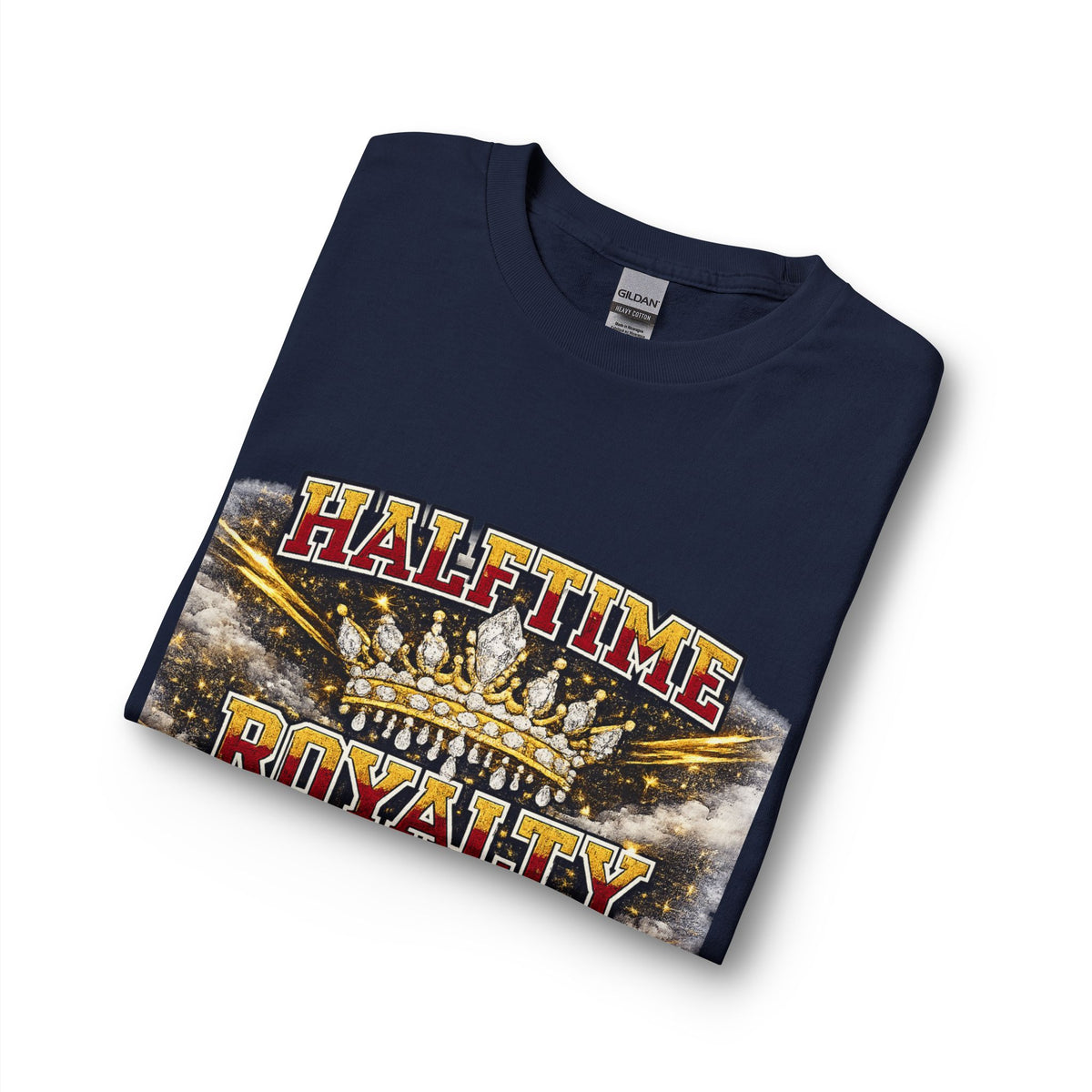Halftime Royalty Long Sleeve Tee — ‘Halftime Royalty’ Crown Graphic Sports Fan Shirt