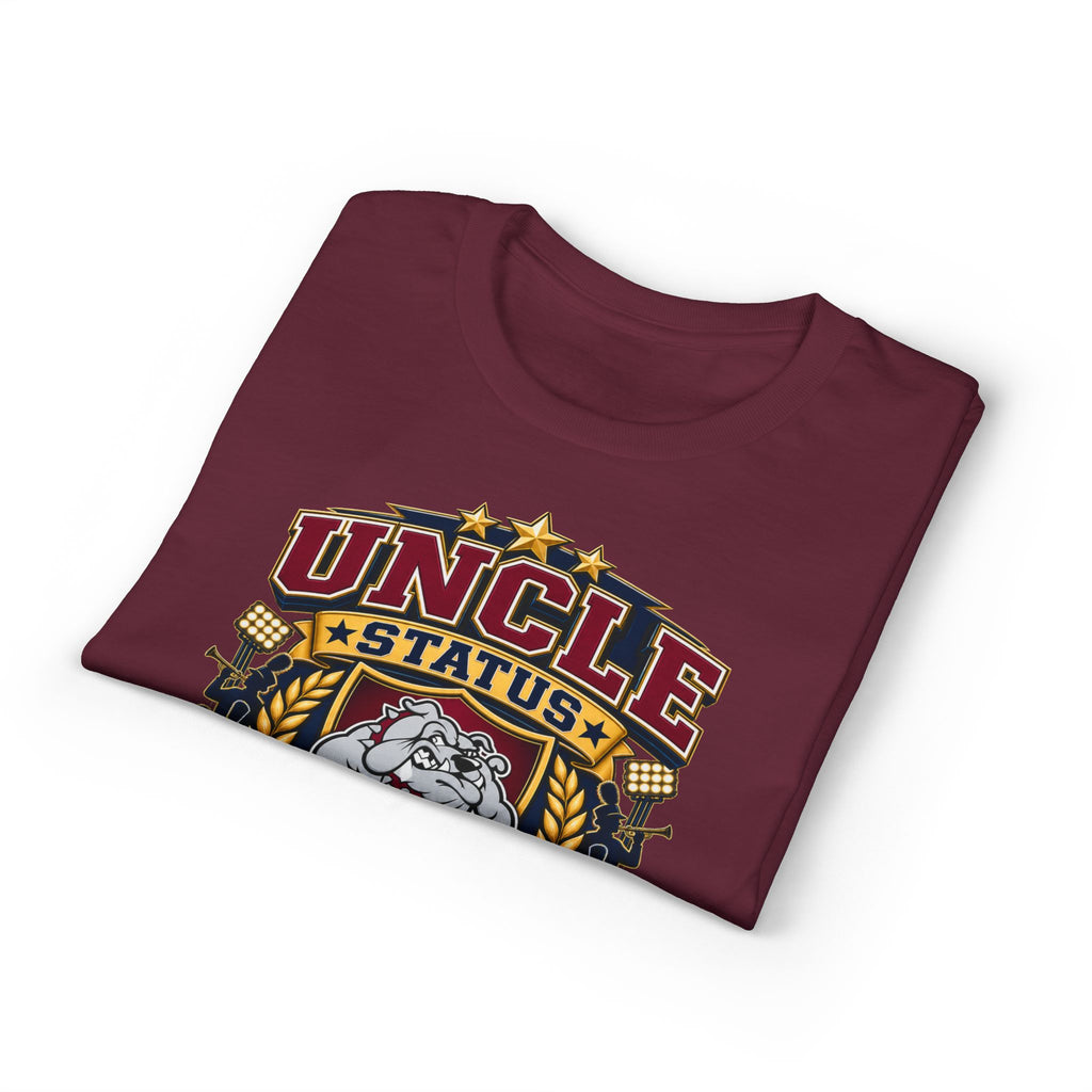 Uncle Status Bulldog Pride T-Shirt — Retro Marching Bulldogs Design