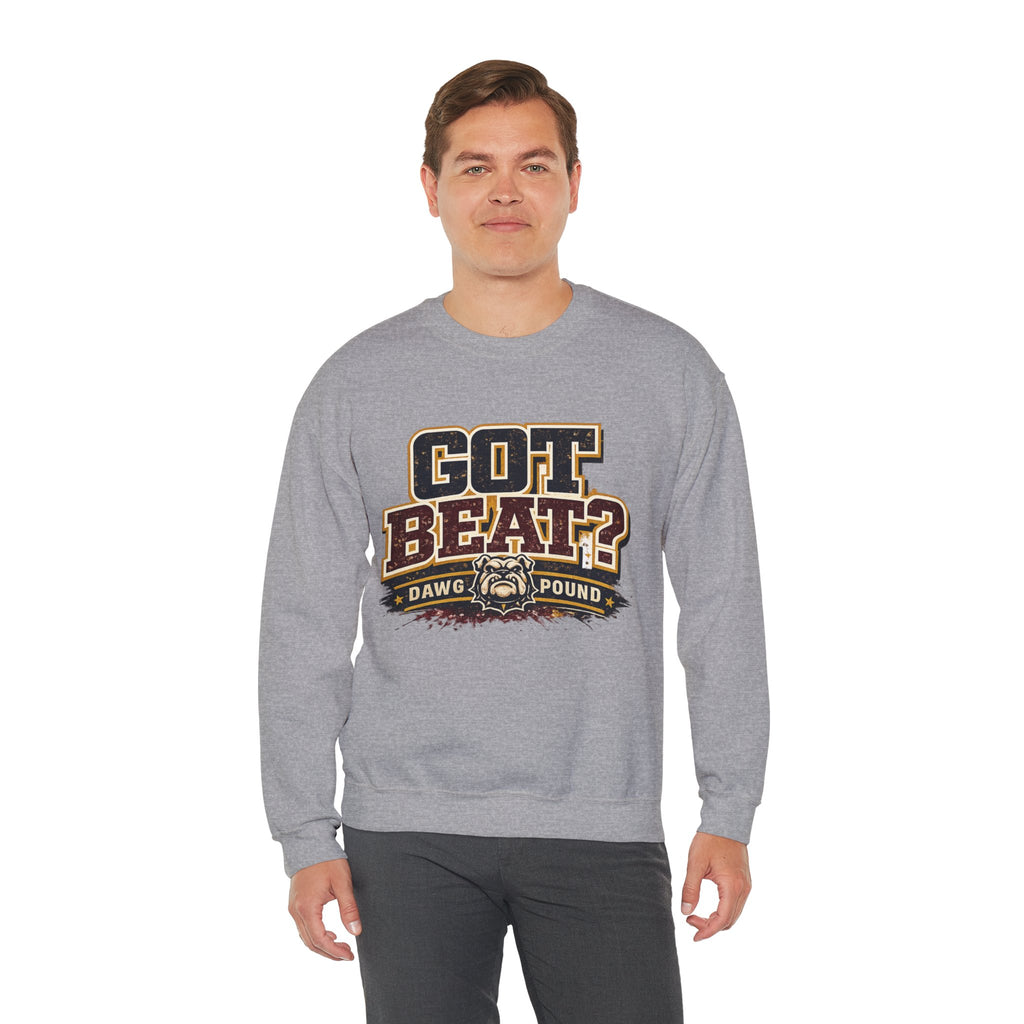 Crewneck Sweatshirt — "GOT BEAT?" Dawg Pound Retro Football Fan Pullover