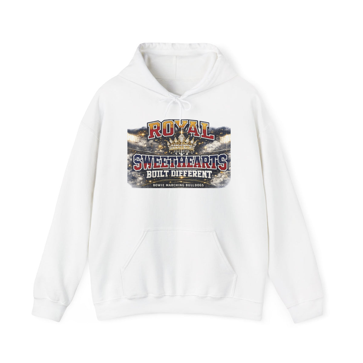 Royal Sweethearts Hoodie — "Built Different" Vintage Motorcycle Graphic