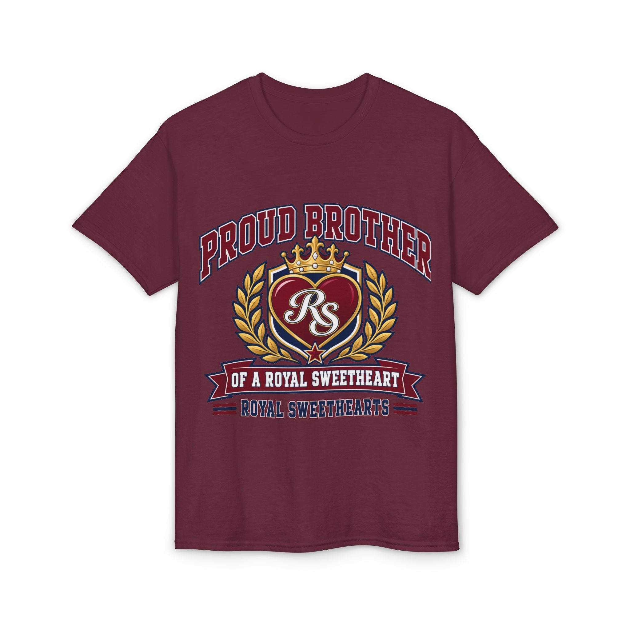Proud Brother T-Shirt – "Proud Brother of a Royal Sweetheart" Crest Tee