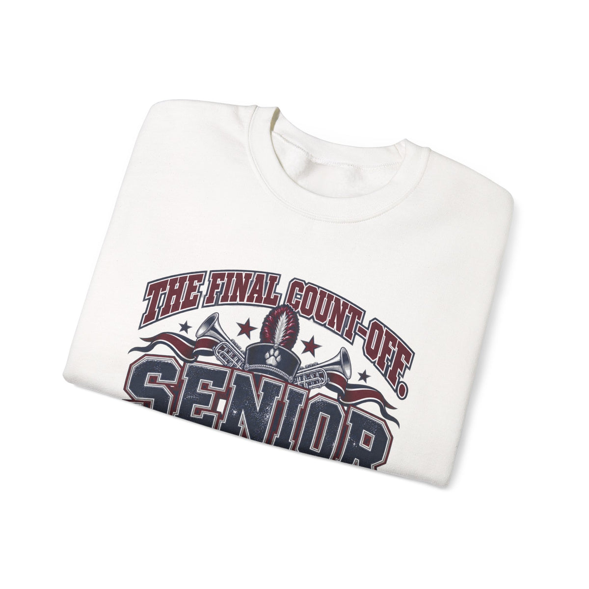 Senior 2027 Crewneck Sweatshirt — "The Final Count-Down" Bowie Marching Bulldogs