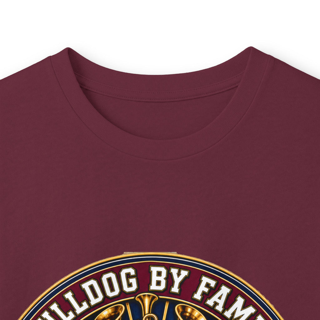Bulldog By Family Long Sleeve Tee — "Loud By Choice" Vintage Dog Crew Shirt