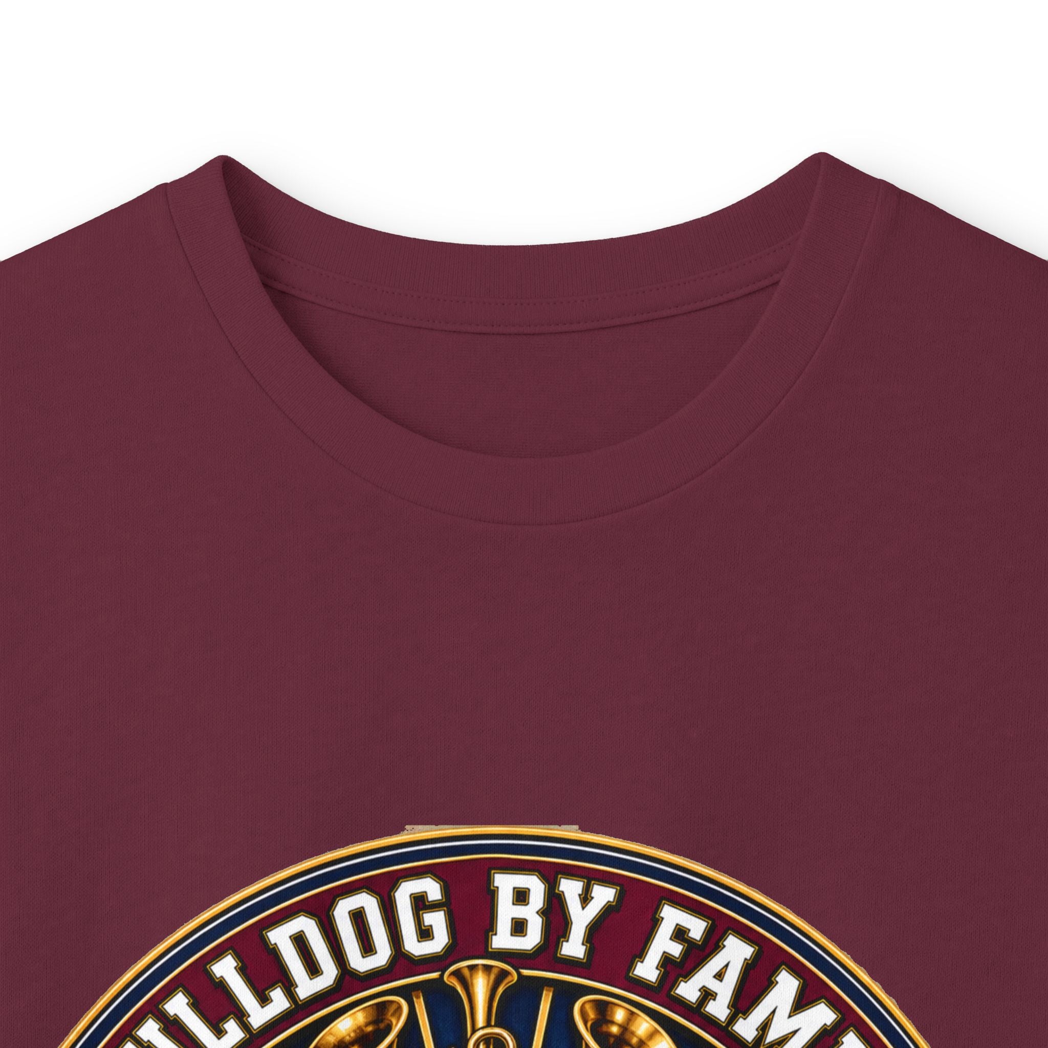 Bulldog By Family Long Sleeve Tee — "Loud By Choice" Vintage Dog Crew Shirt
