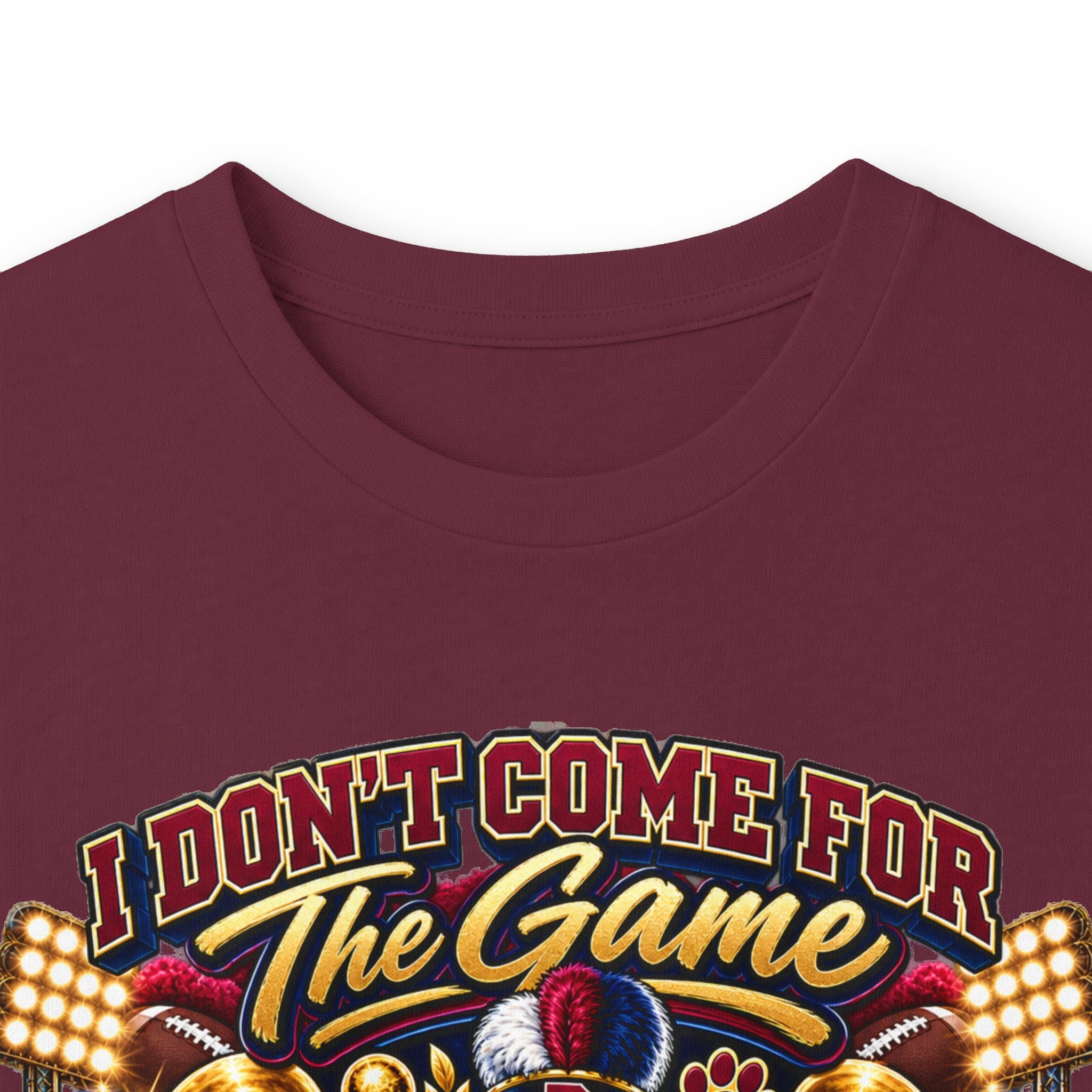 Halftime Marching Band Long Sleeve Tee - 'I Don't Come For The Game, I Come For Halftime'