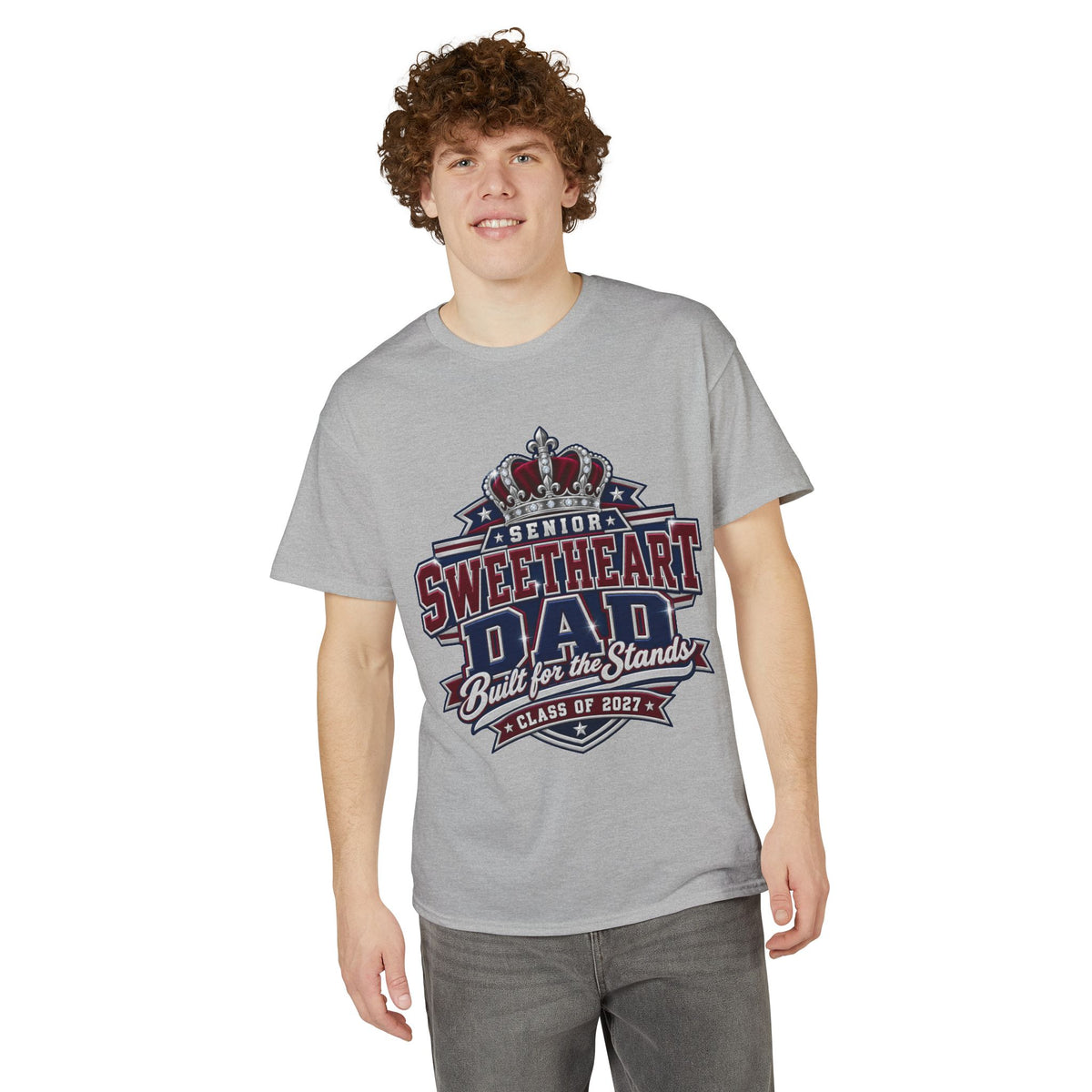 Senior Sweetheart Dad T-Shirt — "Built for the Stands" Class of 2027