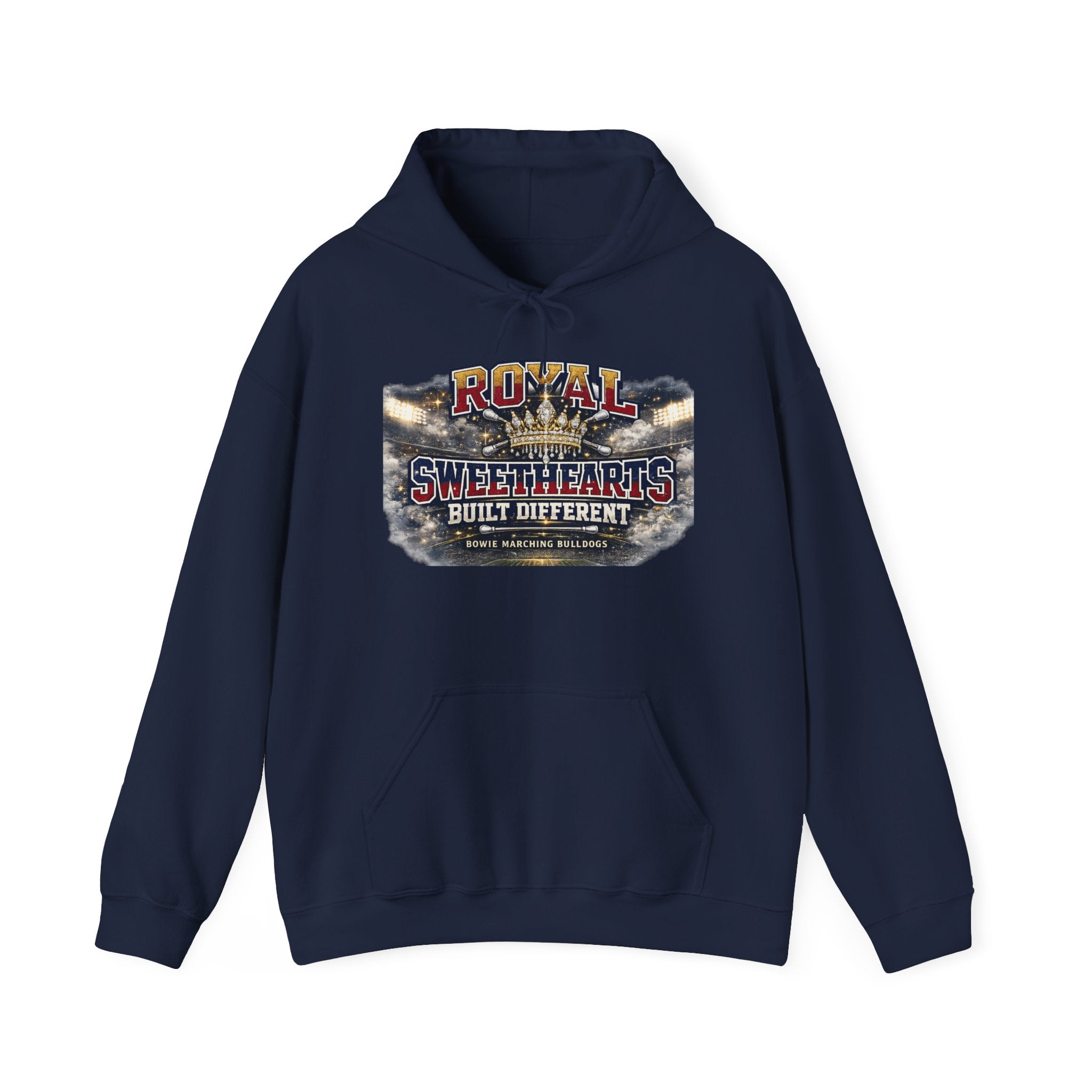 Royal Sweethearts Hoodie — "Built Different" Vintage Motorcycle Graphic