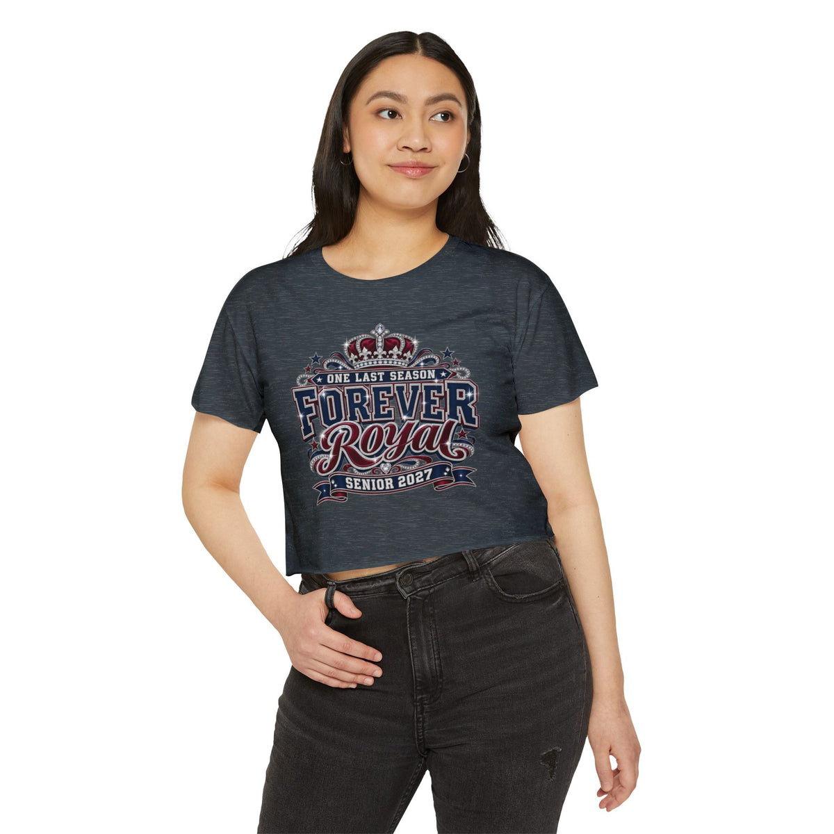 Forever Royal Senior 2027 Crop Top