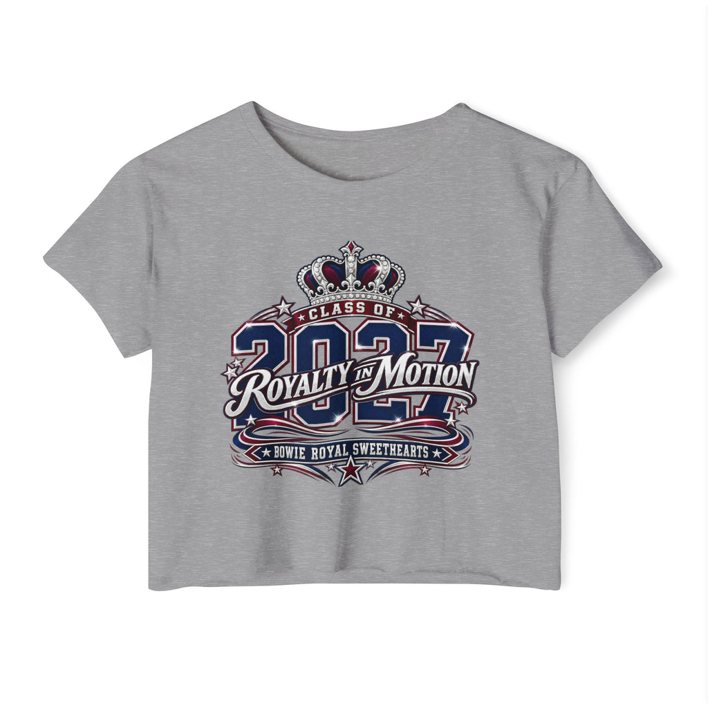 Festival Crop Top — "Class of 2027 Royalty in Motion" Graphic Crop Tee
