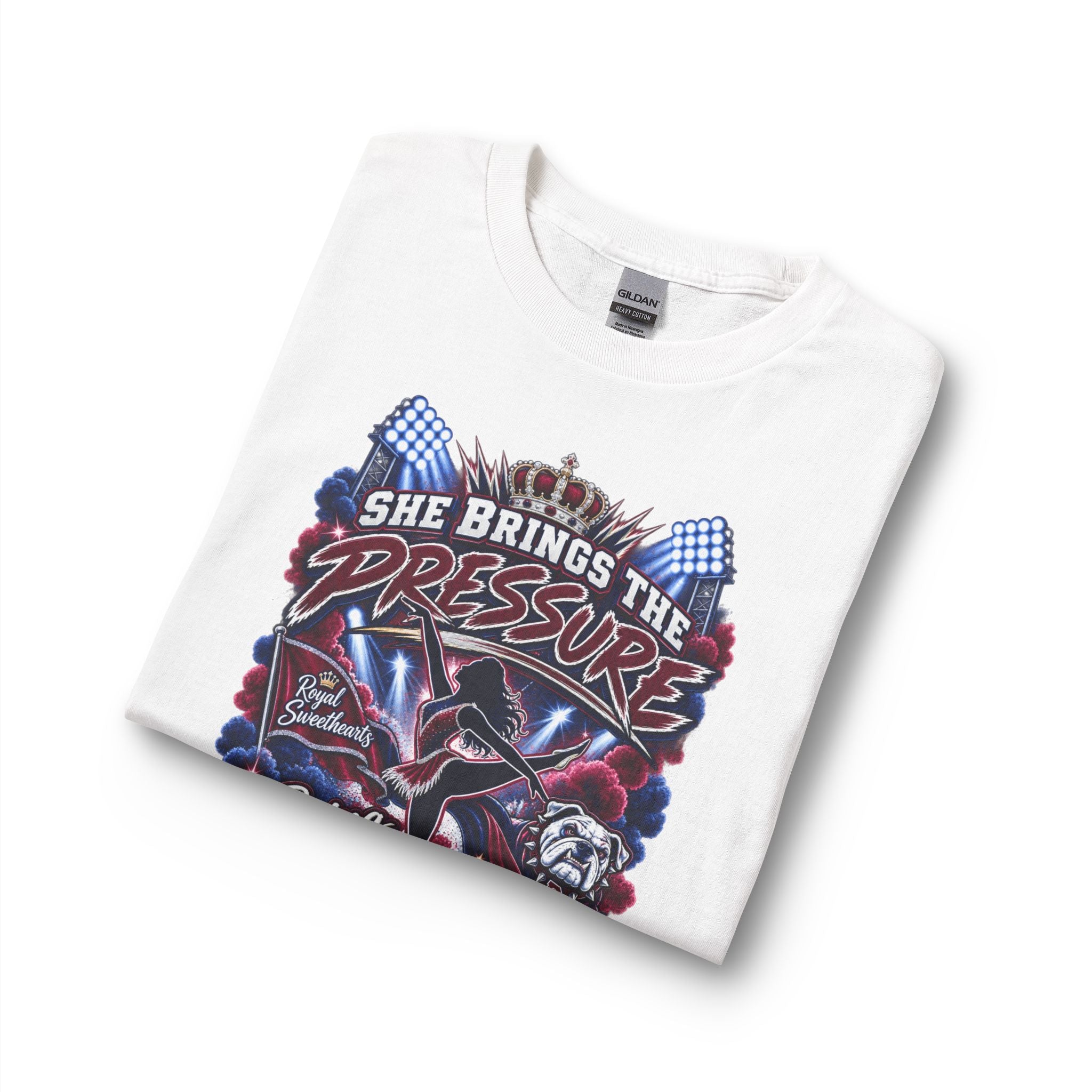 Long Sleeve Shirt — "She Brings the Pressure, I Bring the Pride" Grandpa Racing Design