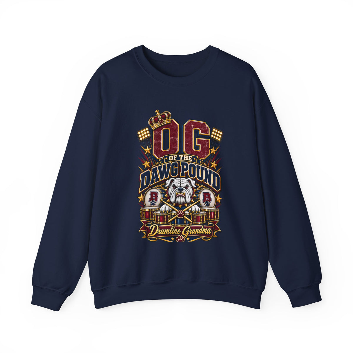OG of the Dawg Pound Crewneck Sweatshirt — Dawg Pound Vintage Bulldog Football Fan Pullover