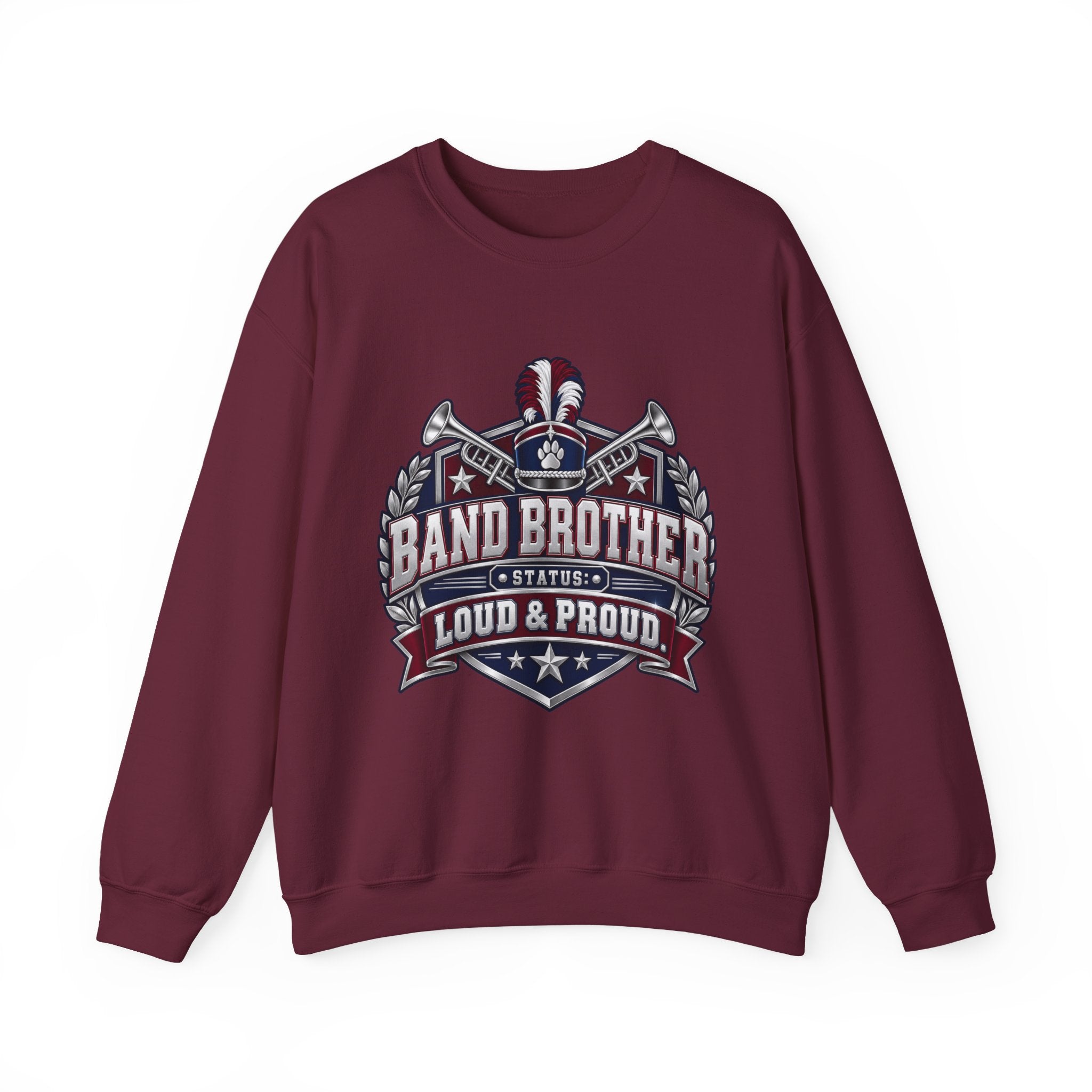 Band Brother Crewneck Sweatshirt – Loud & Proud Marching Band Tee