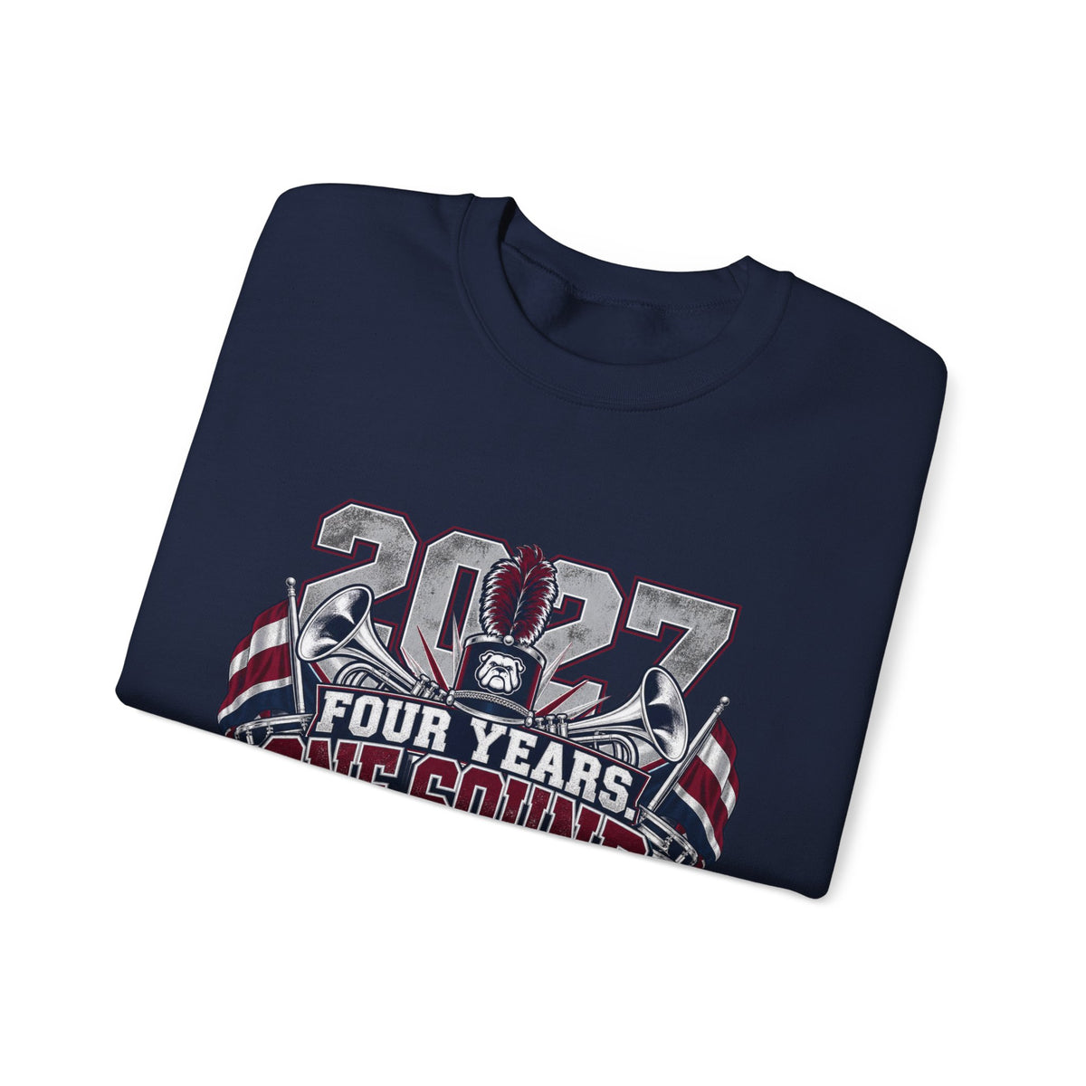 2027 Bulldog Senior Crewneck Sweatshirt – "Four Years, One Sound" Graduation Gift